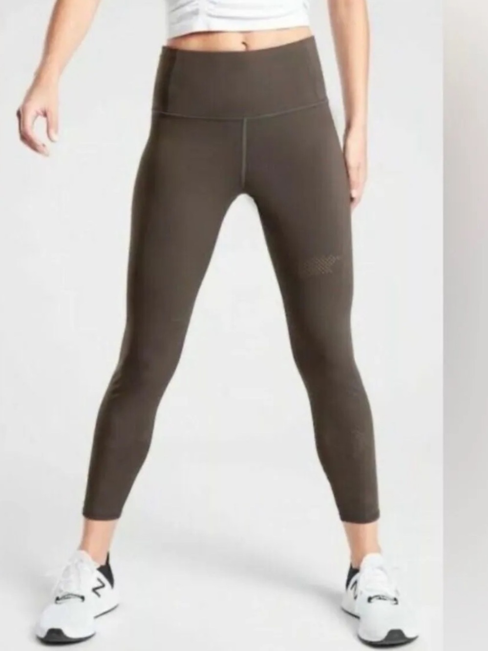 FINAL SALE Athleta Persistence Laser Cut 7/8 Tight Grey